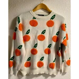 Cider Orange and Patterned Sweater